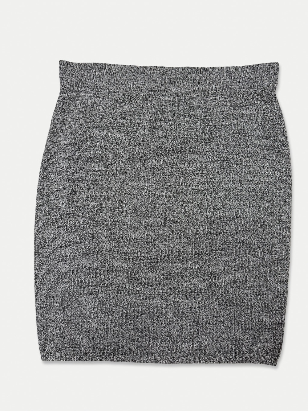 W by Worth Petite 100% Wool Knit Pencil Skirt P Rootbeer Ivory Marled